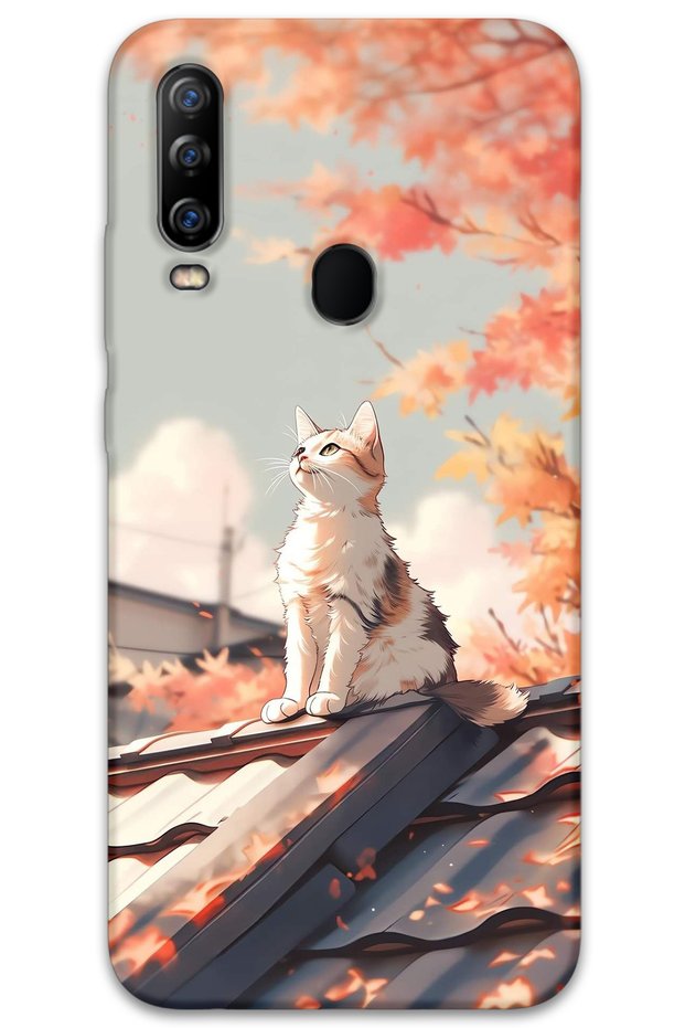 Gm 20 Pro Compatible Cat Pattern Phone Case + Screen Protector - 5784