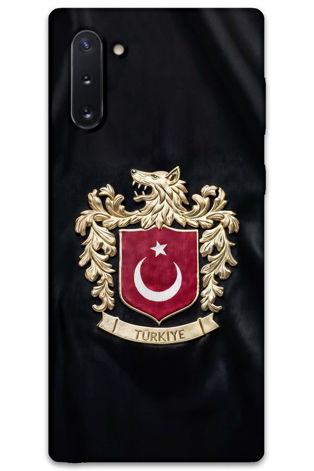 Galaxy Note 10 Compatible Turkish Patterned Phone Case + Screen Protector - 5855