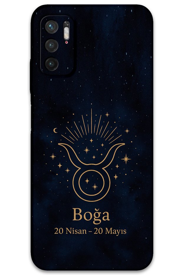 جراب هاتف مزخرف بنمط برج الثور متوافق مع هاتف Xiaomi Redmi Note 10 5G + واقي شاشة - 5769