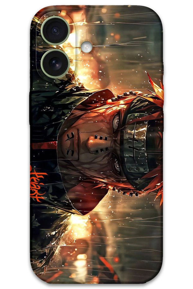 iPhone 16 Plus Compatible Anime Patterned Phone Case + Screen Protector - 5925