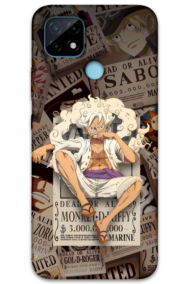 Realme C21 Compatible Anime Patterned Phone Case + Screen Protector - 5887