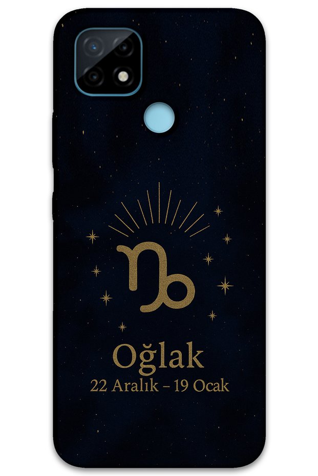 Realme C25 Compatible Capricorn Pattern Phone Case + Screen Protector - 5777