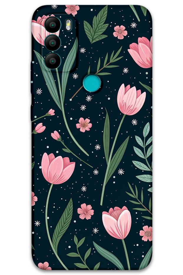 Gm 21 Plus Compatible Floral Pattern Phone Case + Screen Protector - 5788
