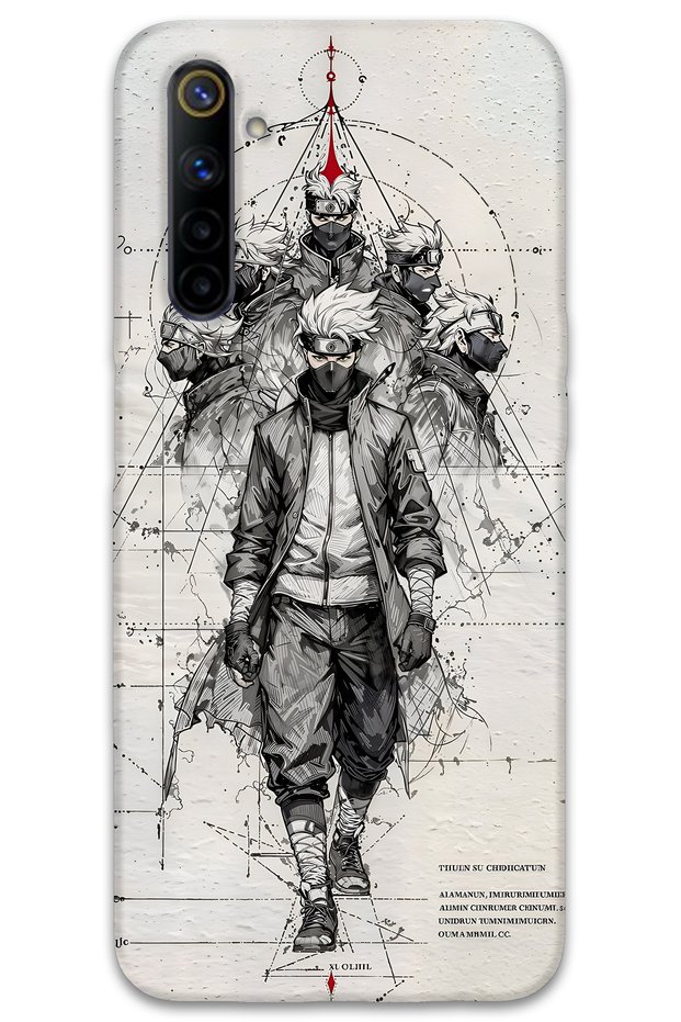 Realme 6 Compatible Anime Patterned Phone Case + Screen Protector - 5875