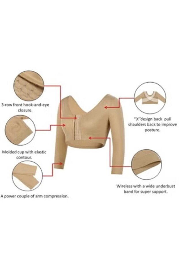 مشد ضاغط بدعم الظهر لبعد الجراحة مقاس XXL - 5