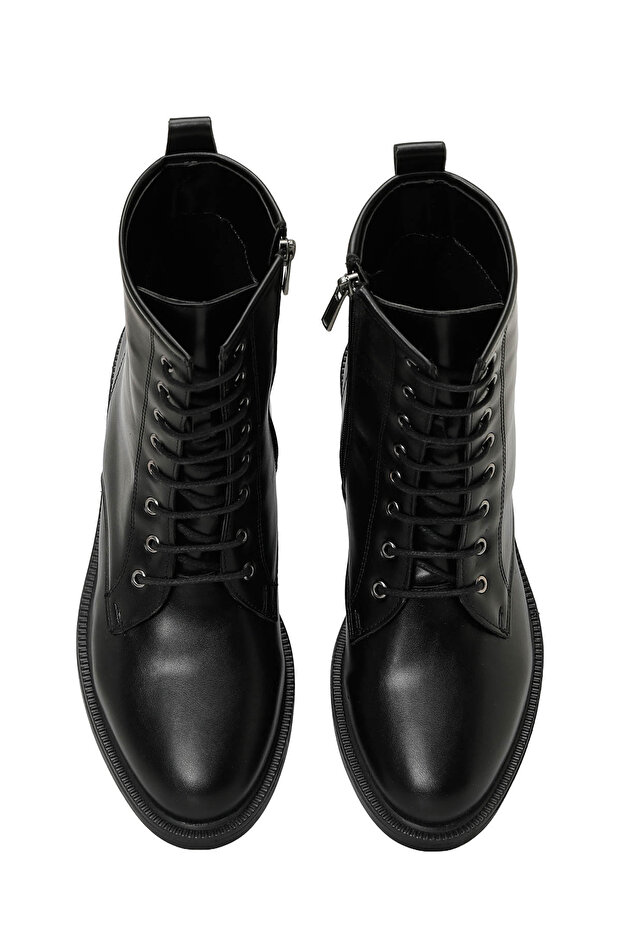 25K-7009 5PR Siyah Kadın Düz Bot - 4