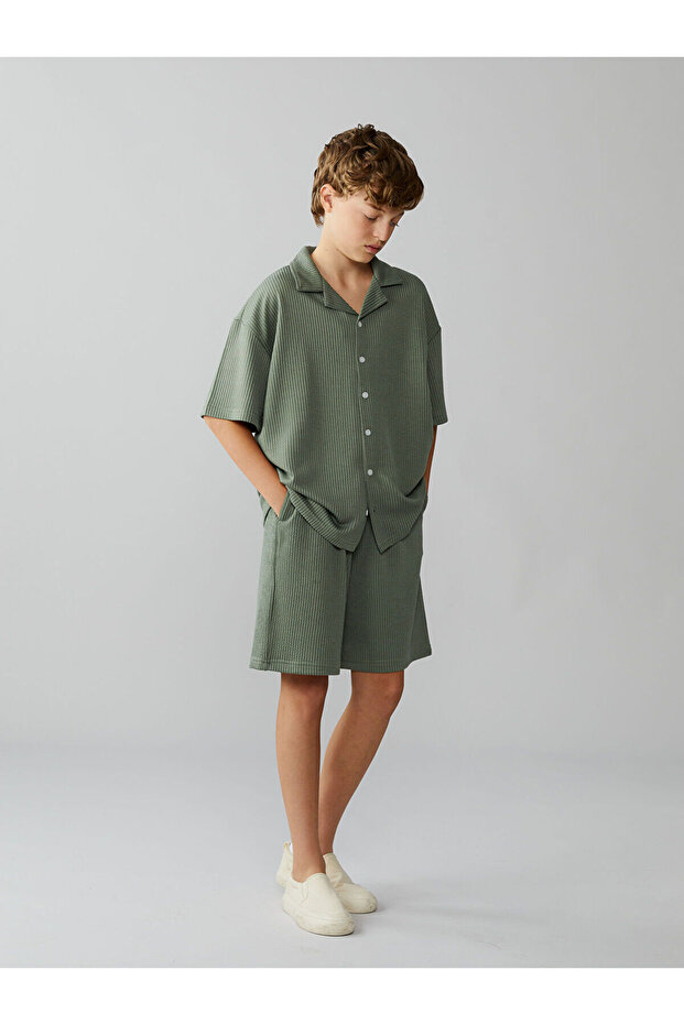 Vizyon New Season Elastic Waist Boys' Shorts
