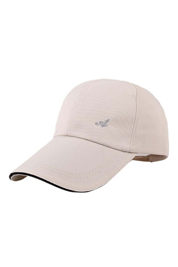 Generic Adjustable Belt Snapback Hat - Beige - 1