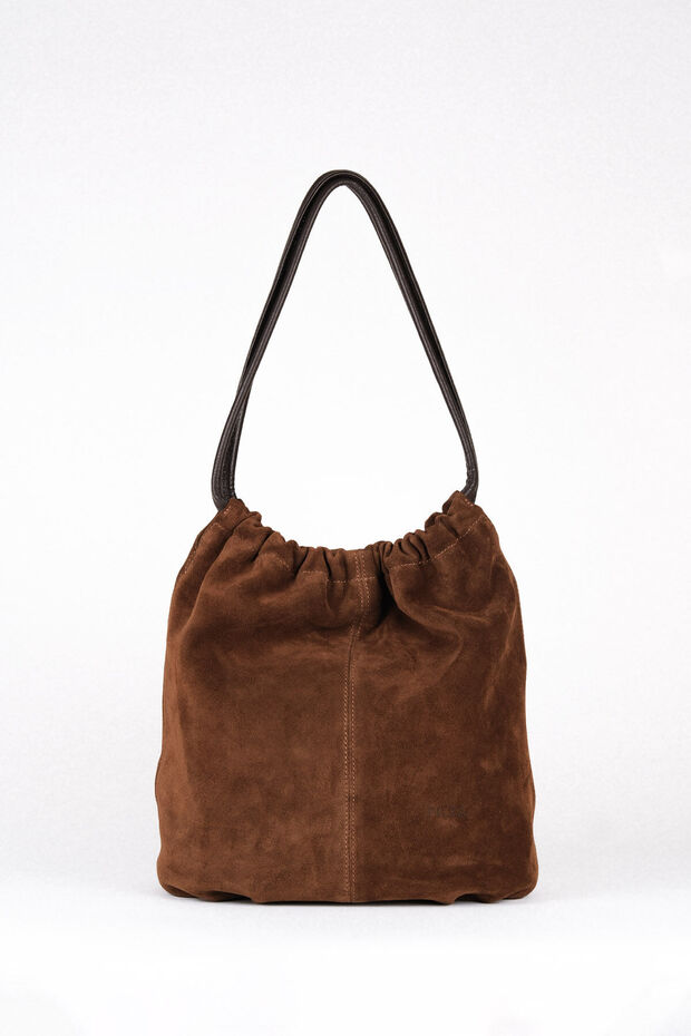 Süet Deri Hola Bag Taba - 2