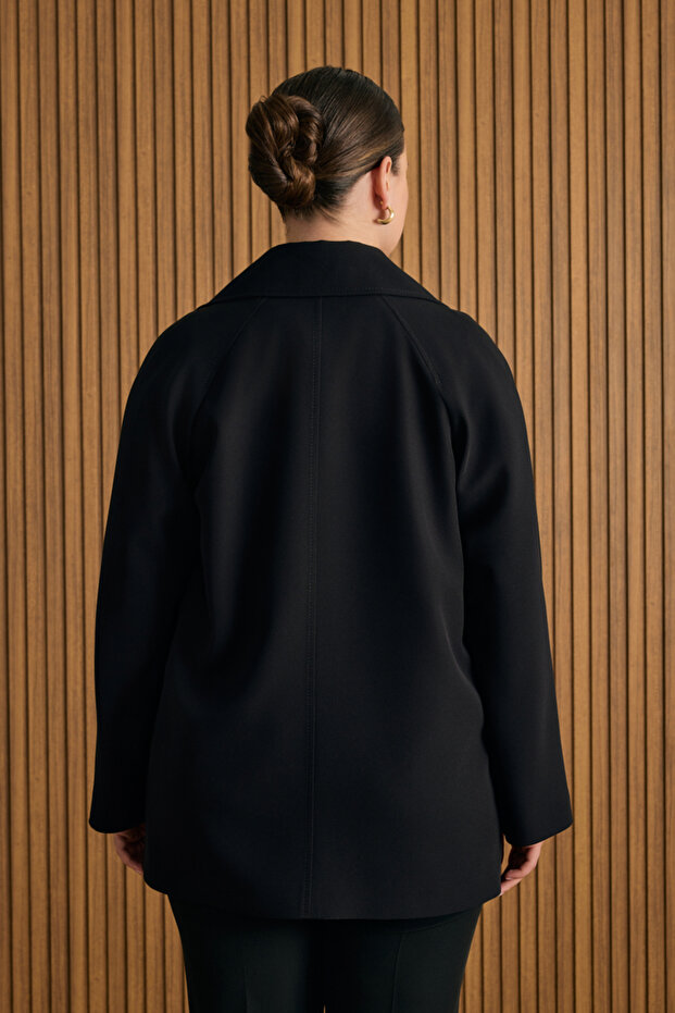 Çizgili Dokuma Ceket - 6