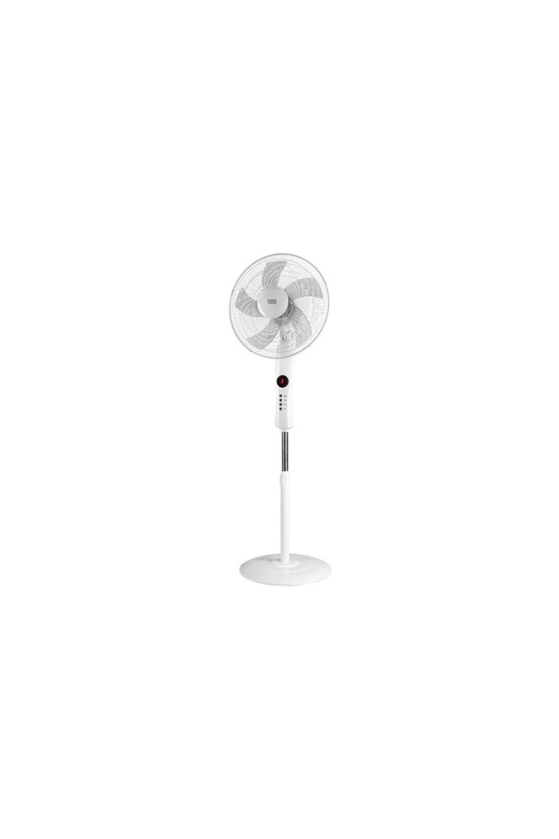 Pedestal Fan 50W, 3 Speeds, 90° Oscillation, Timer, Remote, White - 2