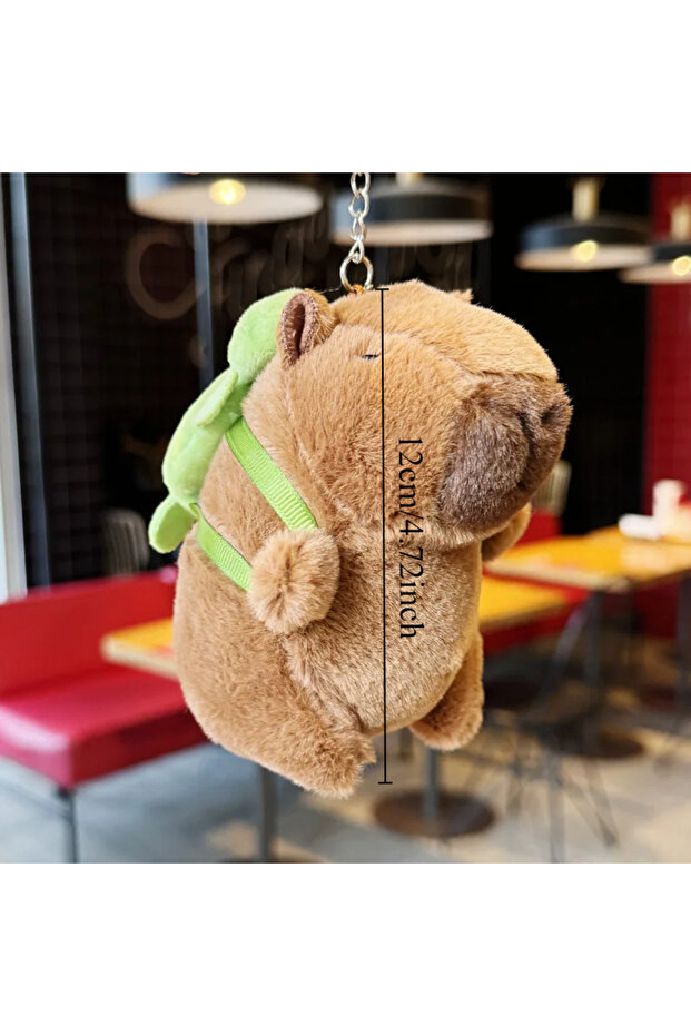 12cm CP TT pendant Capybara Plush Toy Set Mommy with 4 Little Capibaras Capibala Plushie Dolls Stuff