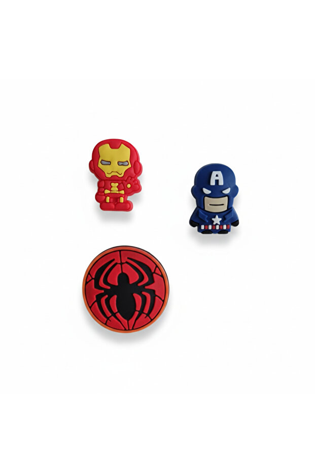 Pin Badge Set, 3 Pieces, Silicone Plastic Brooches 5