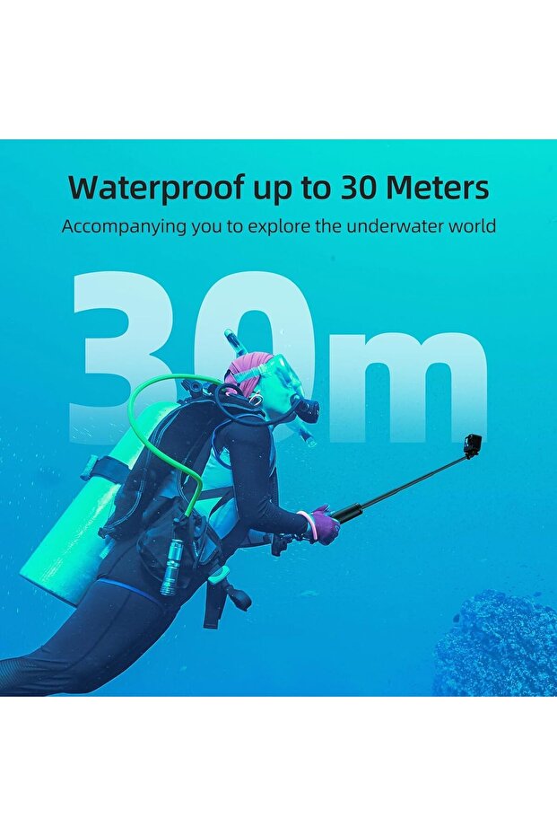 4-in-1 Floating Selfie Stick for GoPro, Insta360, DJI Osmo - Waterproof, Extendable Tripod/M - 5