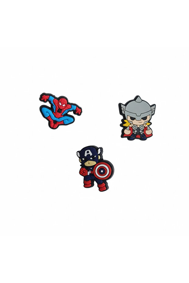 Pin Badge Set, 3 Pieces, Silicone Plastic Brooches 6