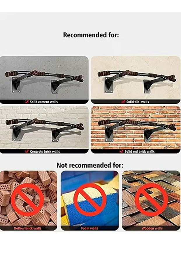 Wall Mount Pull Up Bar - 16