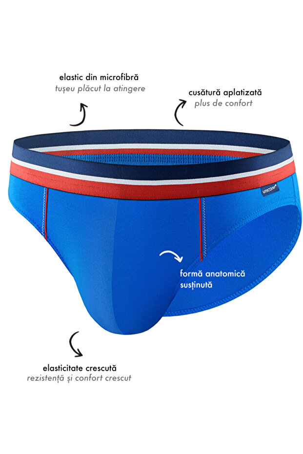 Set of 5 men's briefs UNB48PECAZR, Uniconf - 8