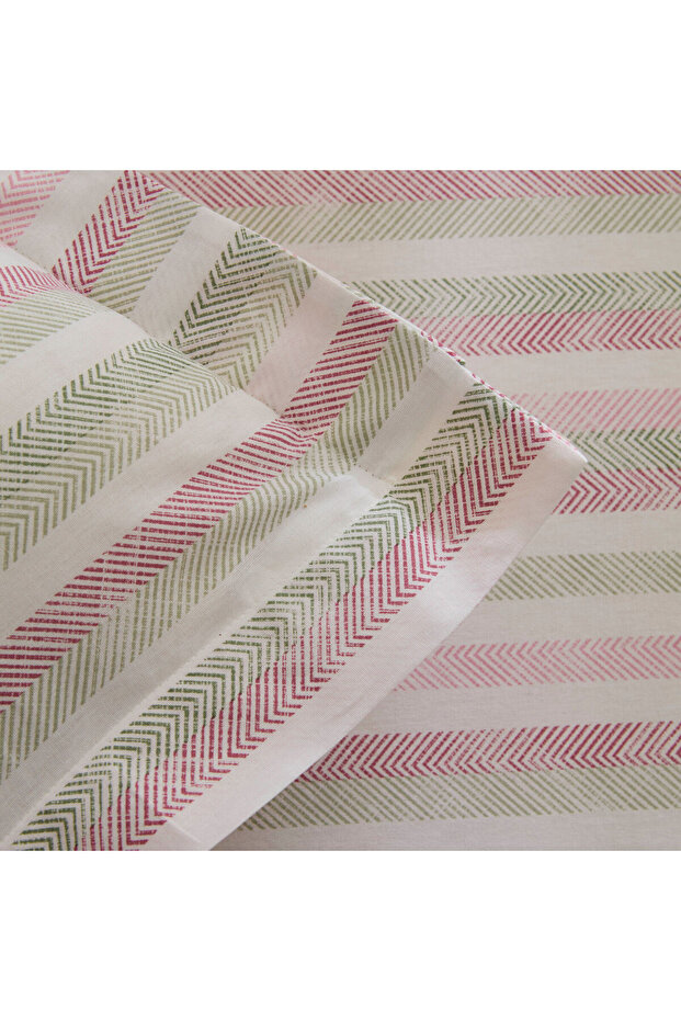 طقم ملاءات سرير مزدوجة من لينورا باللون الوردي - 2