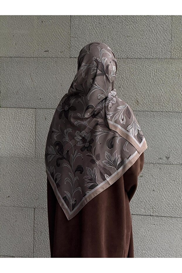 وشاح بنمط أوراق القطن - مينك - 5