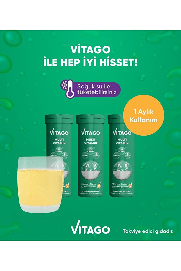 Multivitamin ( 3 ADET ) 10'lu Tablet - 2