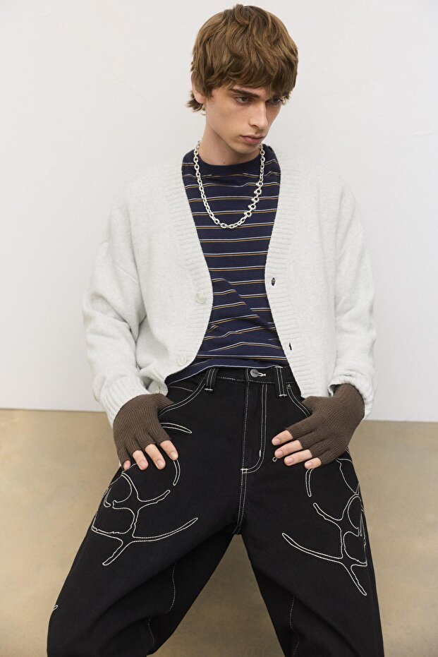 Basic örgü eldivenler - 1