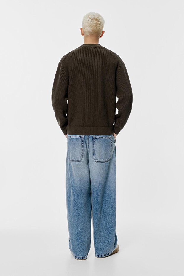 Fitilli örgü kazak - 4