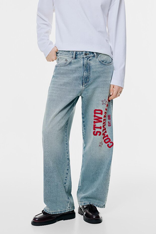 STWD Community geniş paça jean - 4