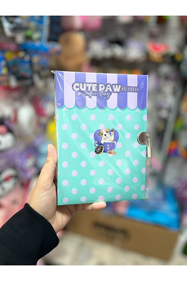 Locked diary notebook blue - 1