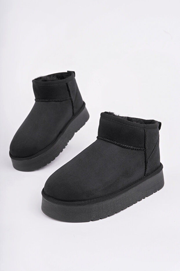 Çocuk Termal Yünlü Ev Bot Uggm.304 SİYAH - 1