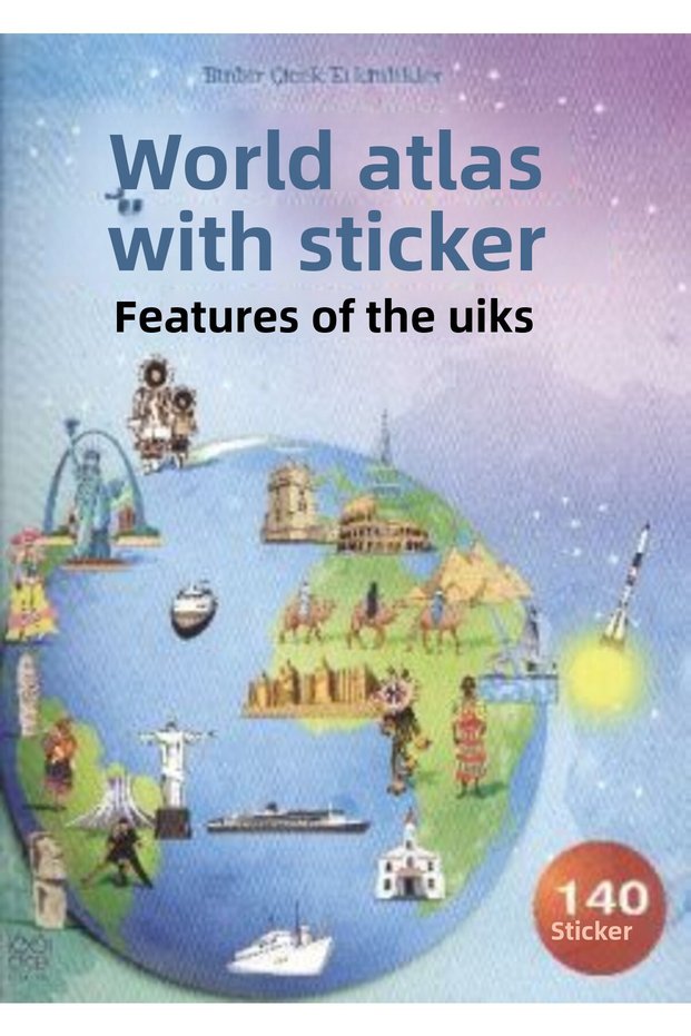 World Atlas with Stickers - Characteristics of the Countries - Alice Pearcey Çıkartmalı Dünya Atlası - Countries