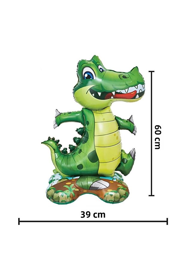 Footed aligator foil balloon 60 x 39 cm fol-tk/246