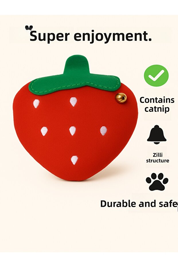 Cat Toy Plush Interactive with Catnip and Bell, Stress Reducer, Relaxing Playmate - 1