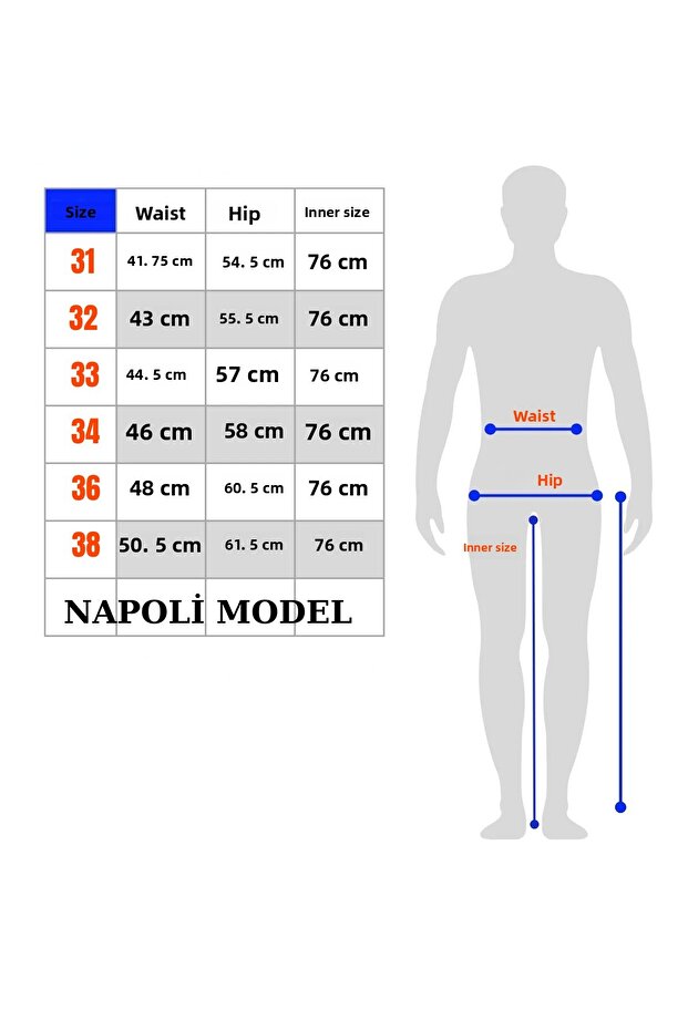 Napoli Original Jean Pants Side Pocket Comfortable Fit Modern Leg 100% Cotton Navy Blue Jeans - 8