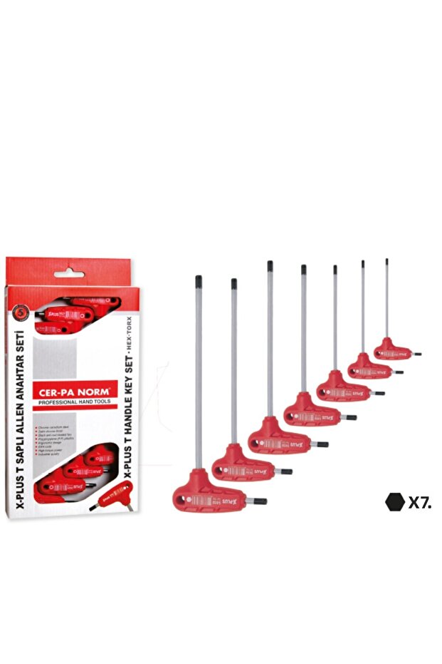 7 Pieces Torx Allen Key Set with t Handle - 1