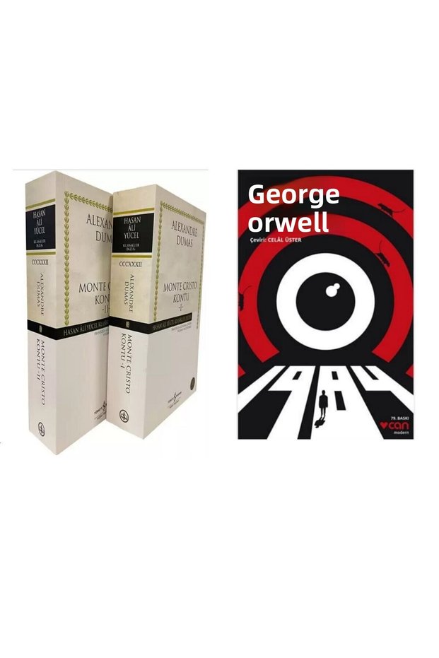 Monte Cristo Kontu - 2 Book Sets - Alexandre Dumas - 1984 - George Orwell
