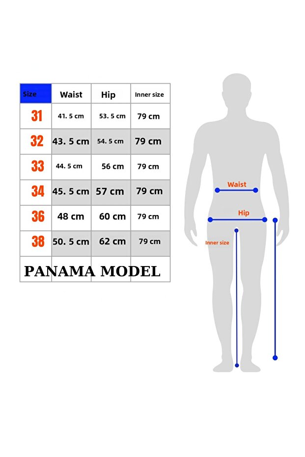 بنطلون جينز أزرق ثلجي من بنما - 8