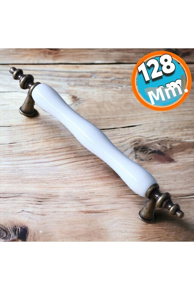 Porcelain Antique Yellow White 128 mm Handle Furniture Kitchen Handles Cabinet Drawer Cabinet Door Handle