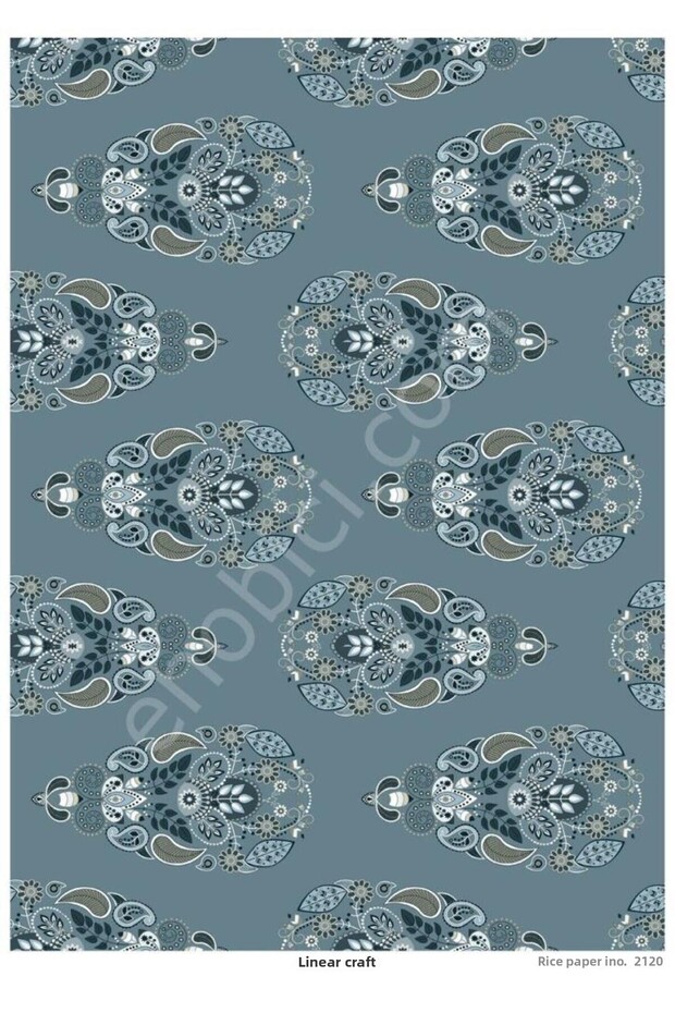 Lineart Brass Decopage Paper Model - 2120