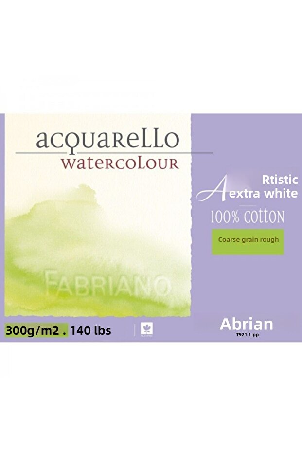 Artistico Extra White Rough 300gr كتلة ألوان مائية 20 ورقة 31x41 سم