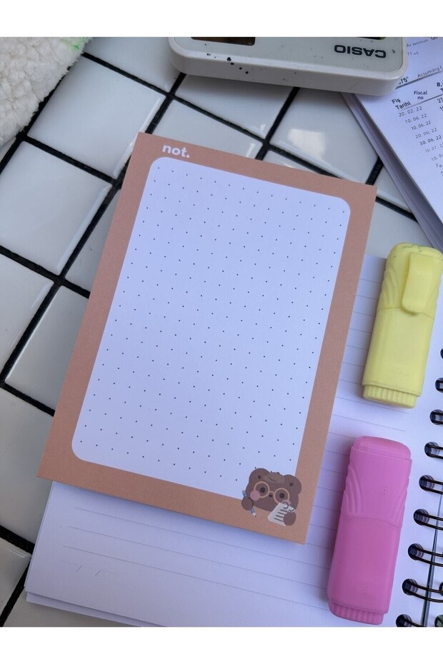 Cute Kawaii Memo Pad, Notepad, To Do List, Memopad, Planner, A6 (10,5X14,8 CM), 100 Pieces