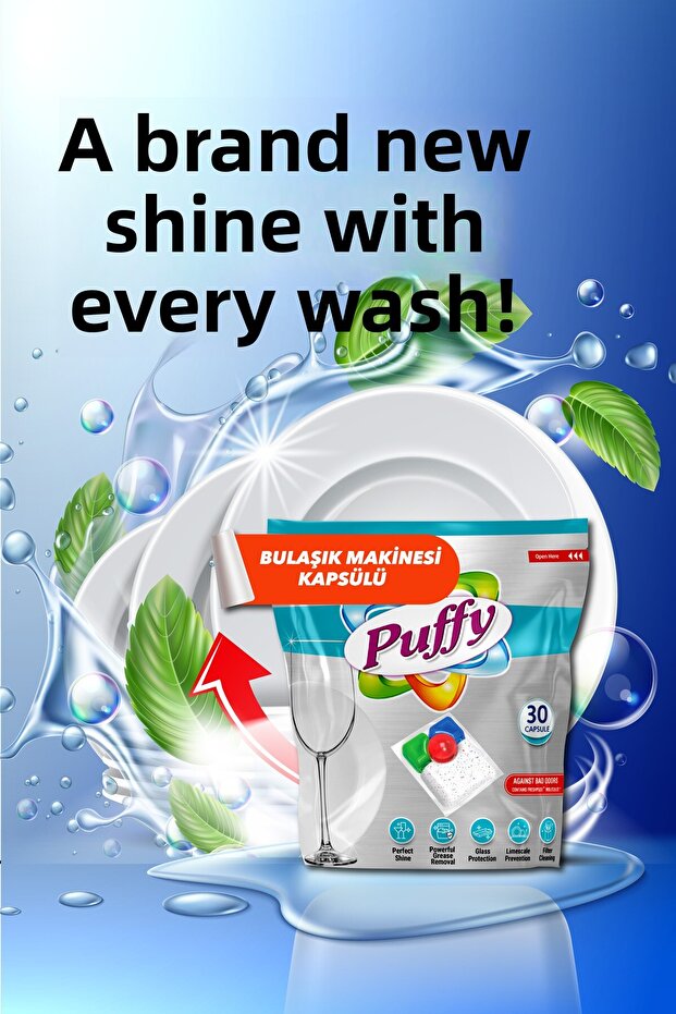 All in One Dishwasher Detergent Capsules 30 Washes - 2