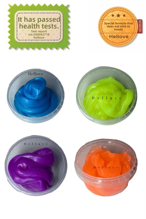 Phosphorescent Slime 3 Different Colors 3-Piece Fluffy Slime Play Dough - 3