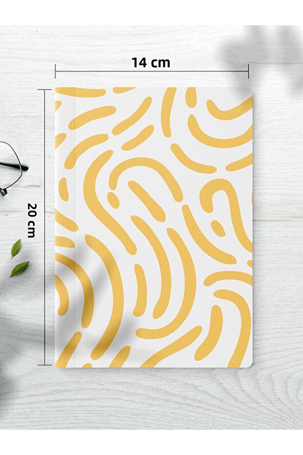 Unlined Notebook Set, 2 Pieces Geometric Patterned Notebook, Notepad, Memory Book, 64 Pages Medium Size - 3