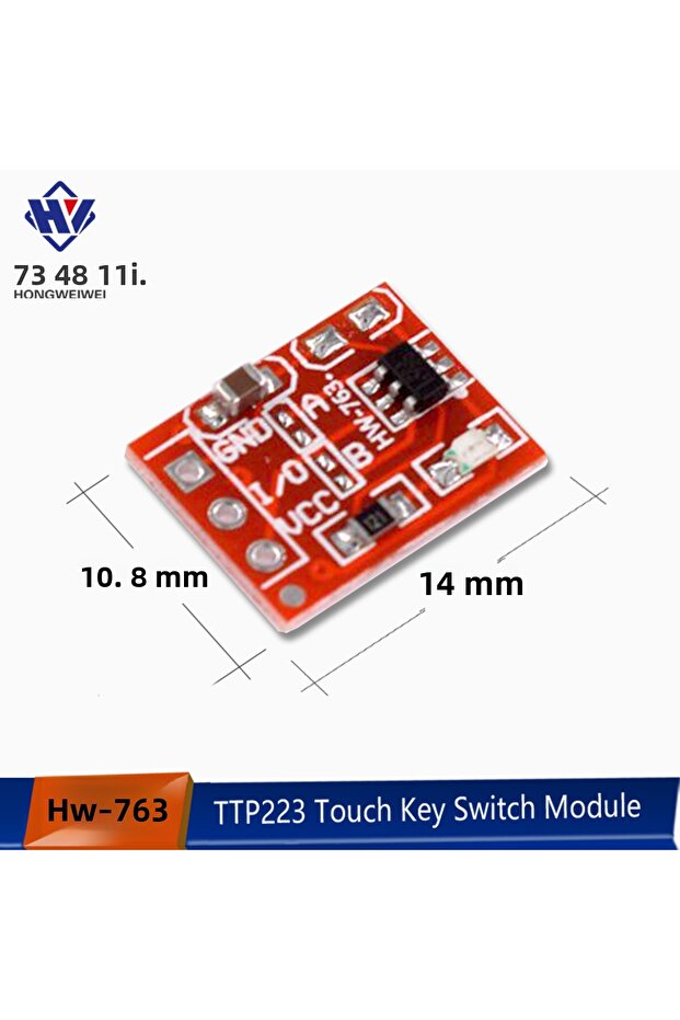 10 قطع 5/10 قطع وحدة مفتاح اللمس TTP223 زر لمس ذاتي القفل/غير قابل للقفل مفتاح سعوي - 1