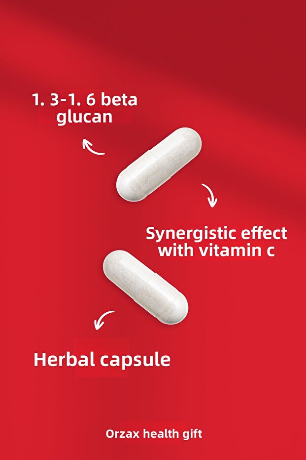 Imunol 40 Capsules Containing Beta Glucan 1,3/1,6 and Vitamin C - 3
