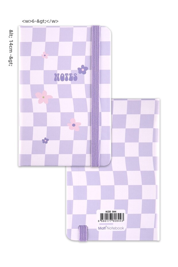 Set of 4 Pocket Notebooks Striped Rainbow - 6