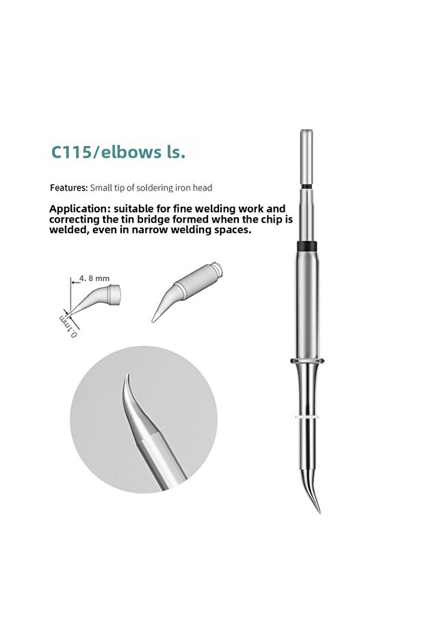 HZY C115 I/IS/K Universal C115 Series Soldering Iron Tip Replacement Head Rapid Warming Soldering... - 5