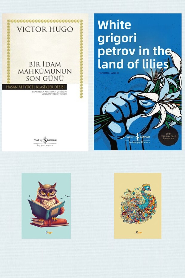 Bir İdam Mahkumunun Son Günü - Beyaz Zambaklar Ülkesinde - İş Bankası Yayınları - Notepad Set