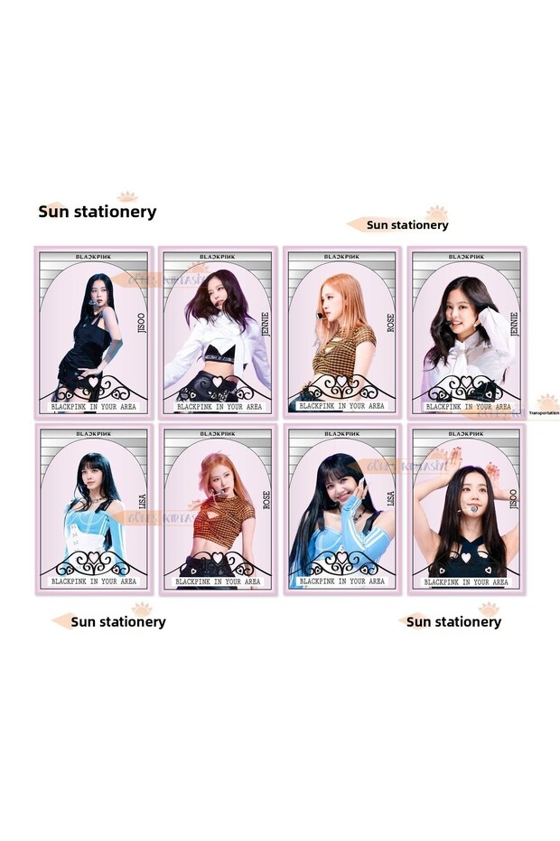Blackpink Shut Down Photocard Set 8 Pieces Photocards