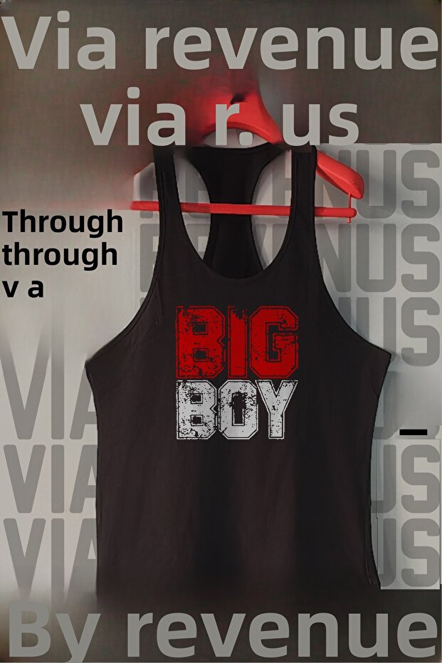 Big Boy Printed Tank Top Sports Tank Top